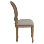Sofia Rattan Balloon Back Dining Chair with Removable Seat Pad - Smoked Oak - Image 3