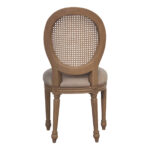 Sofia Rattan Balloon Back Dining Chair with Removable Seat Pad - Smoked Oak - Image 5
