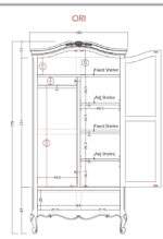 Monte Cristo 2 Door Wardrobe