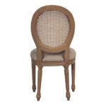 Sofia Rattan Balloon Back Dining Chair with Removable Seat Pad - Smoked Oak - Image 5