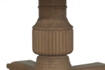 140cm Sofia Round Dining Table - Smoked Oak - Image 4