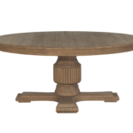 140cm Sofia Round Dining Table - Smoked Oak