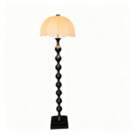 Black Wood Floor Lamp - Image 2