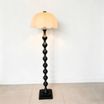 Black Wood Floor Lamp - Image 3