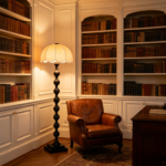 Black Wood Floor Lamp - Image 5