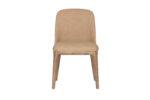 Lorna Camel PU Dining Chair with Latte Fabric Back (must be ordered in pairs) - Image 2