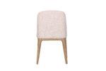Lorna Camel PU Dining Chair with Latte Fabric Back (must be ordered in pairs) - Image 5