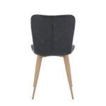 Lia PU Vintage Black Chair - 47cm S.H. (must be ordered as a box of four) - Image 5