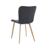 Lia PU Vintage Black Chair - 47cm S.H. (must be ordered as a box of four) - Image 4