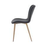 Lia PU Vintage Black Chair - 47cm S.H. (must be ordered as a box of four) - Image 3