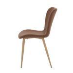 Lia PU Vintage Cognac Chair - 47cm S.H. (must be ordered as a box of four) - Image 3