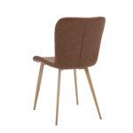 Lia PU Vintage Cognac Chair - 47cm S.H. (must be ordered as a box of four) - Image 4