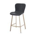 Lia PU Vintage Black Counter Stool - 67cm S.H. (must be ordered in pairs)