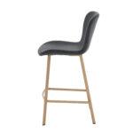 Lia PU Vintage Black Counter Stool - 67cm S.H. (must be ordered in pairs) - Image 3