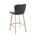 Lia PU Vintage Black Counter Stool - 67cm S.H. (must be ordered in pairs) - Image 4