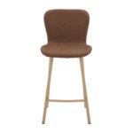 Lia PU Vintage Cognac Counter Stool - 67cm S.H. (must be ordered in pairs) - Image 2
