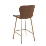 Lia PU Vintage Cognac Counter Stool - 67cm S.H. (must be ordered in pairs) - Image 4