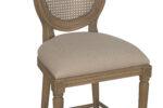 Sofia Rattan Balloon Back Counter Stool with Removable Seat Pad - Smoked Oak - S.H. 67cm - Image 4