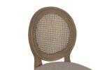Sofia Rattan Balloon Back Counter Stool with Removable Seat Pad - Smoked Oak - S.H. 67cm - Image 5
