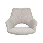 Natural Royal Boucle Fabric Seat Pad with Armrest - S.H. 50cm (must be ordered in pairs) - Image 2
